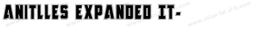 Anitlles Expanded It字体转换